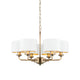Highclere 6 Pendant Light - Antique Brass Long from SSS Home Needs - Pendant lighting Ireland