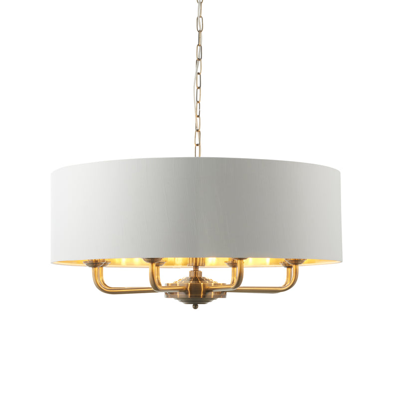 Highclere 8 Pendant Light - Antique Brass from SSS Home Needs - Pendant lighting Ireland
