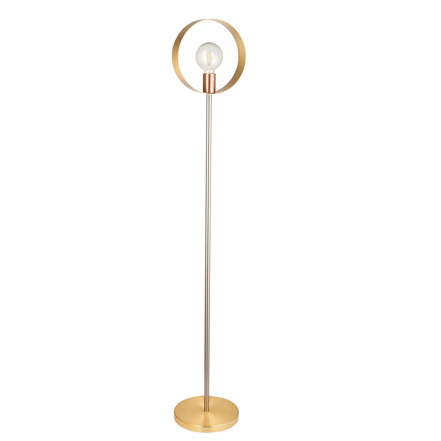 Hoop Floor Light - Brushed Gold from SSS Home Needs - Floor lighting Ireland