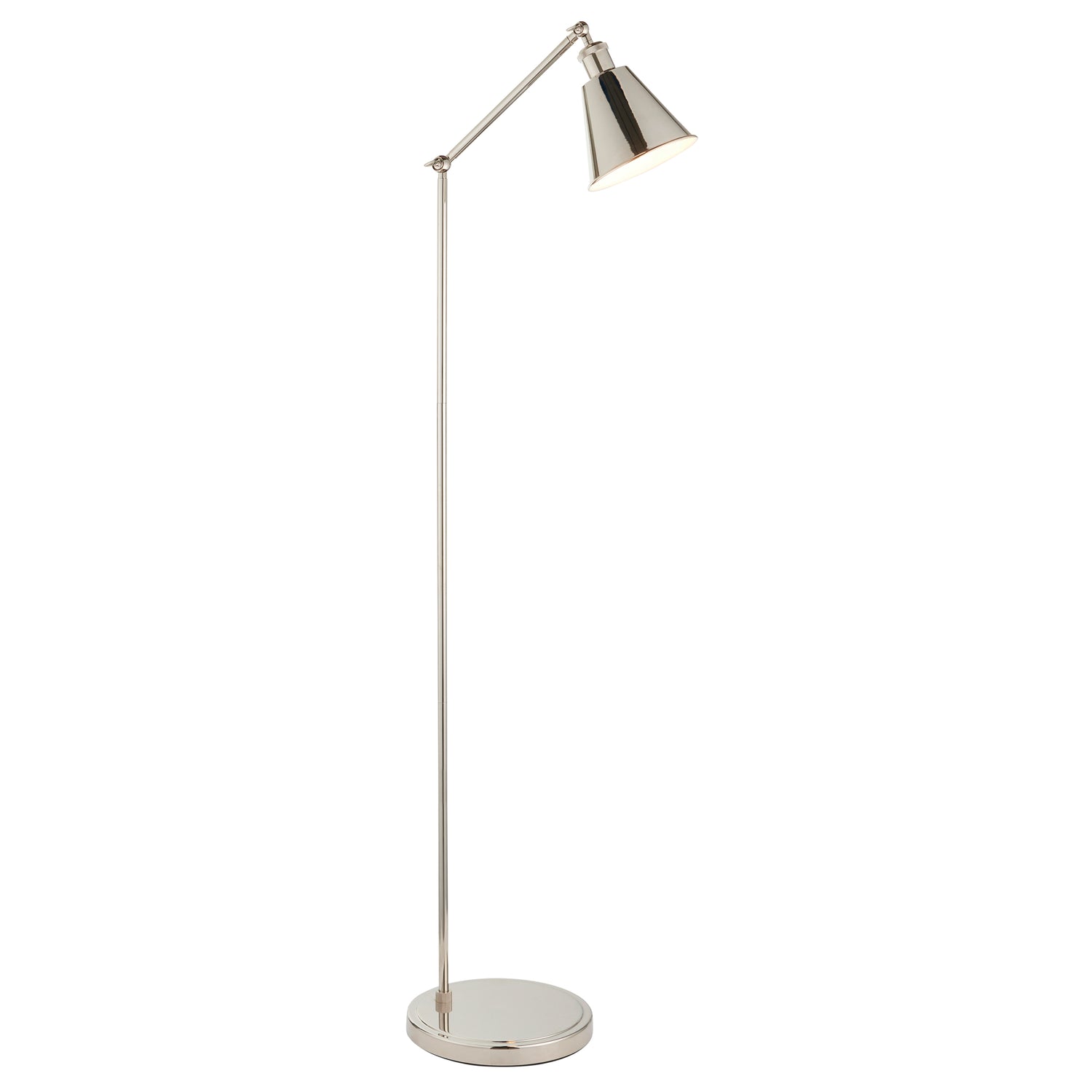 Hal Task Floor Lamp - Bright Nickel from SSS Home Needs - Floor lighting Ireland