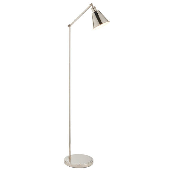 Hal Task Floor Lamp - Bright Nickel from SSS Home Needs - Floor lighting Ireland