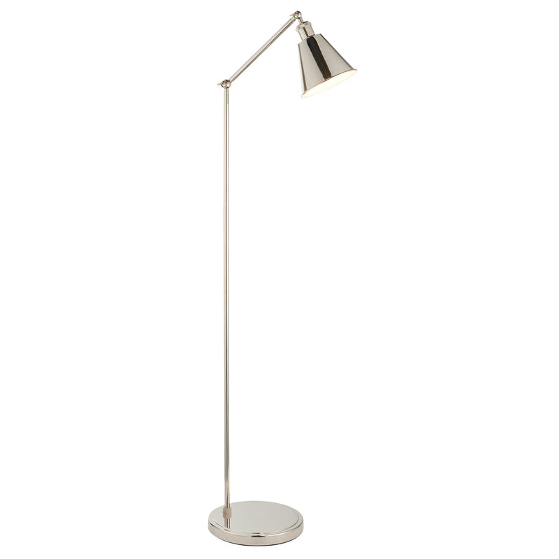 Hal Task Floor Lamp - Bright Nickel from SSS Home Needs - Floor lighting Ireland