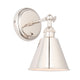 Hal 1 Wall Light Bright Nickel from SSS Home Needs - Wall lighting Ireland