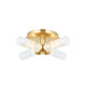 Talo Bathroom 4 Ceiling Light - Brass from SSS Home Needs - Ceiling lighting Ireland