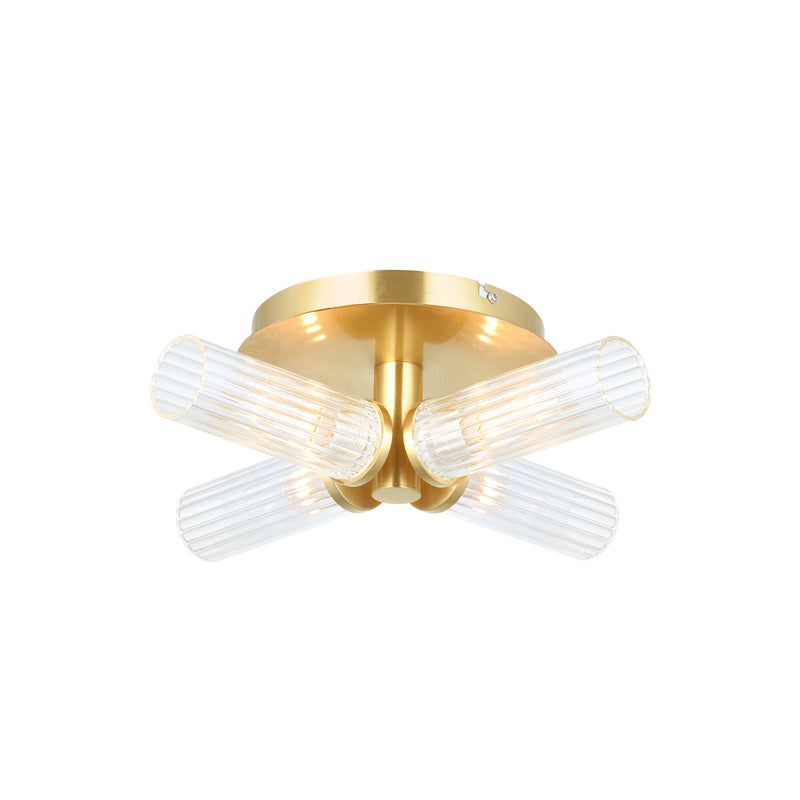 Talo Bathroom 4 Ceiling Light - Brass from SSS Home Needs - Ceiling lighting Ireland