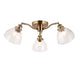 Hansen 3 Ceiling Light - Antique Brass from SSS Home Needs - Ceiling lighting Ireland