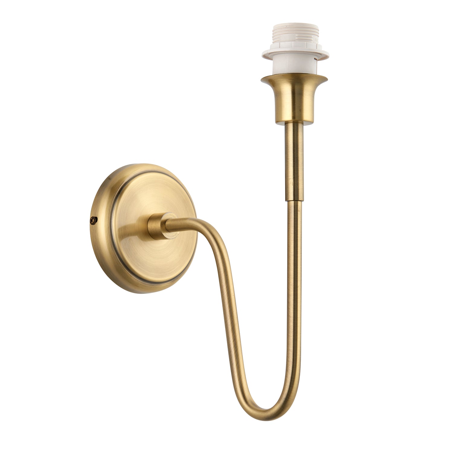Rouen 1 Wall Light Antique Brass from Sessa Interiors - Wall lighting Ireland