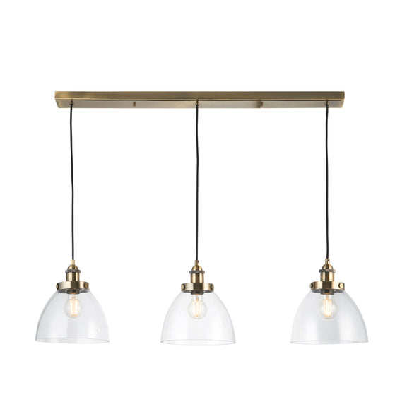 Hansen 3 Pendant Light - Antique Brass from SSS Home Needs - Pendant lighting Ireland