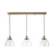 Hansen 3 Pendant Light - Antique Brass from SSS Home Needs - Pendant lighting Ireland