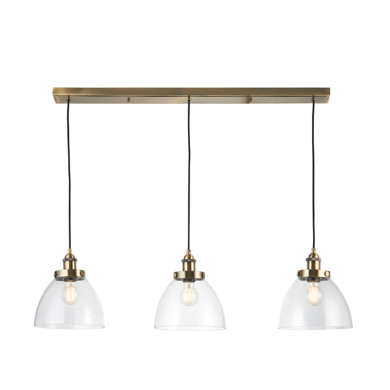 Hansen 3 Pendant Light - Antique Brass from SSS Home Needs - Pendant lighting Ireland