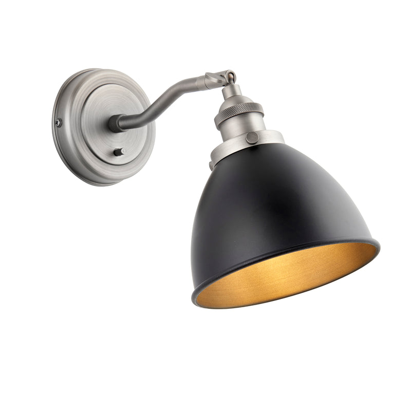 Franklin 1 Wall Light Pewter from SSS Home Needs - Wall lighting Ireland