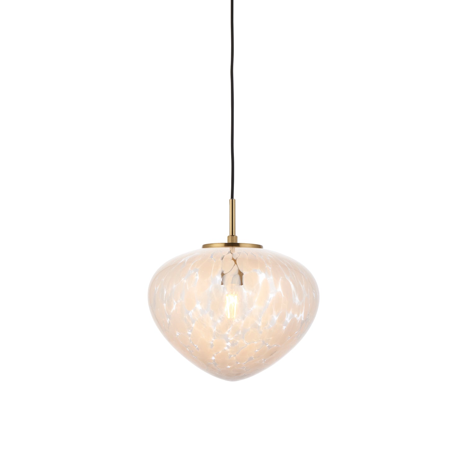 Mali 1 Pendant Light - Satin Brass from SSS Home Needs - Pendant lighting Ireland