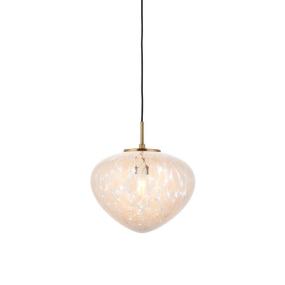 Mali 1 Pendant Light - Satin Brass from SSS Home Needs - Pendant lighting Ireland