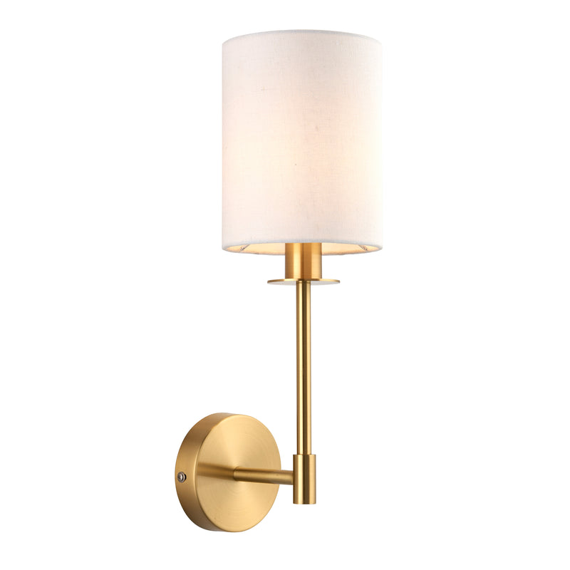 Sancerre 1 Wall Light Satin Brass from SSS Home Needs - Wall lighting Ireland