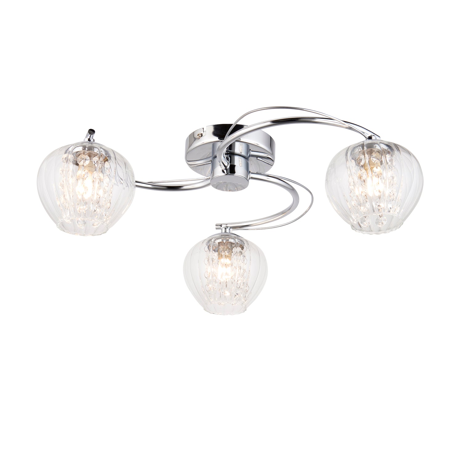 Mesmer 3 Ceiling Light - Chrome from SSS Home Needs - Ceiling lighting Ireland