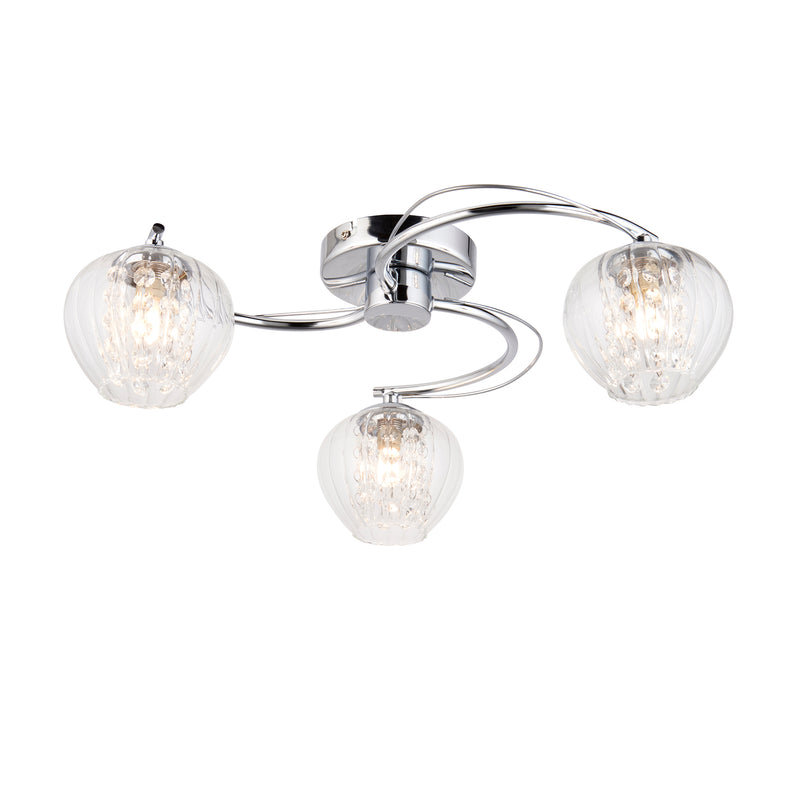 Mesmer 3 Ceiling Light - Chrome from SSS Home Needs - Ceiling lighting Ireland