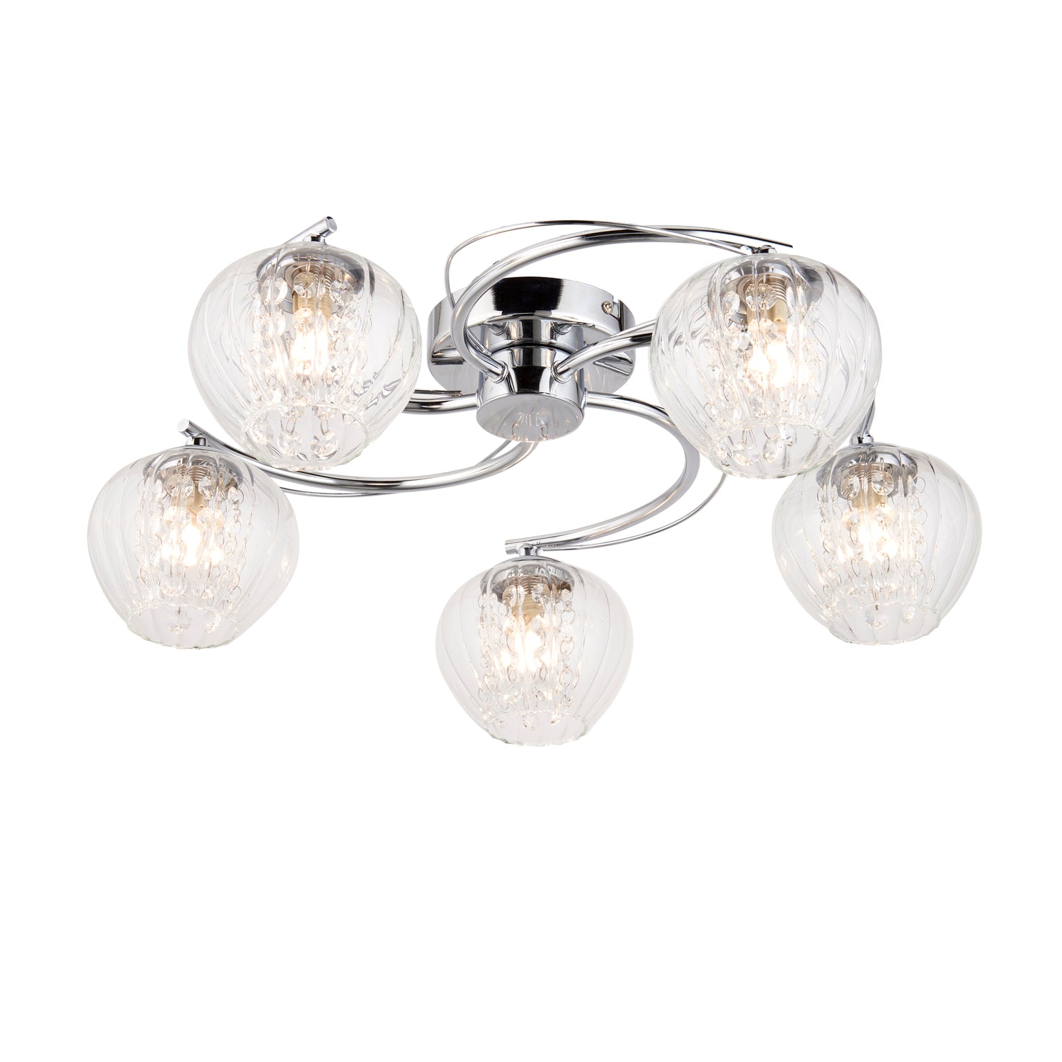 Mesmer 5 Ceiling Light - Chrome from SSS Home Needs - Ceiling lighting Ireland