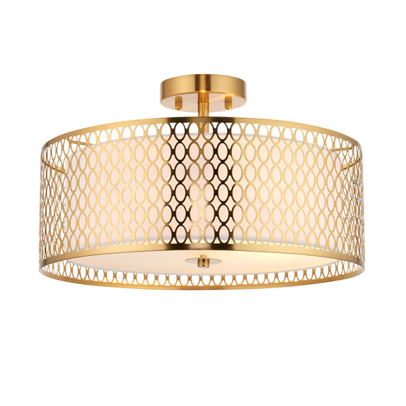 Cordero Ceiling Lamp - Gold & White from SSS Home Needs - Ceiling lighting Ireland