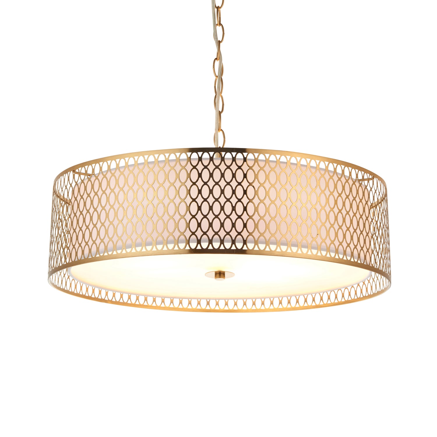 Cordero Pendant Light - Gold White from SSS Home Needs - Pendant lighting Ireland