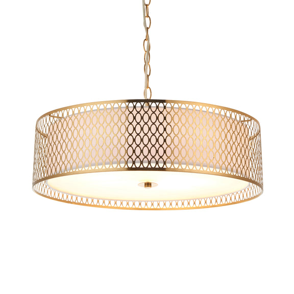 Cordero Pendant Light - Gold White from SSS Home Needs - Pendant lighting Ireland