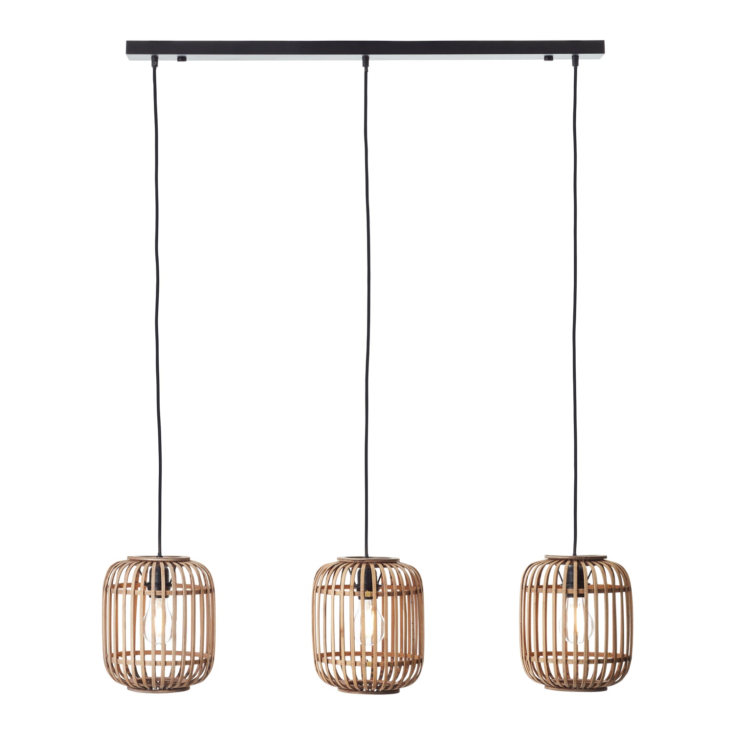 Mathias 3 Pendant Light - Natural Bamboo from SSS Home Needs - Pendant lighting Ireland