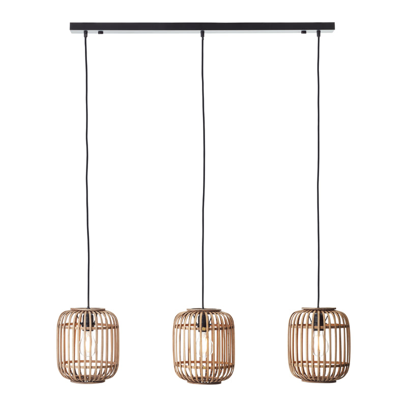 Mathias 3 Pendant Light - Natural Bamboo from SSS Home Needs - Pendant lighting Ireland