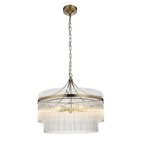 Marietta 5 Pendant Light - Antique Brass from SSS Home Needs - Pendant lighting Ireland