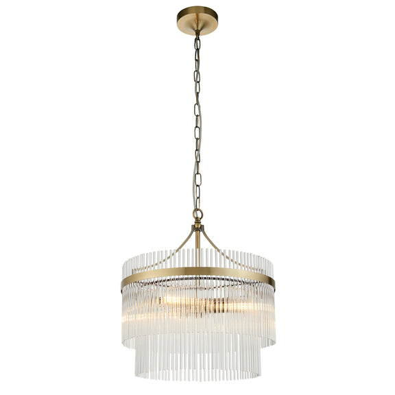 Marietta 3 Pendant Light - Antique Brass from SSS Home Needs - Pendant lighting Ireland