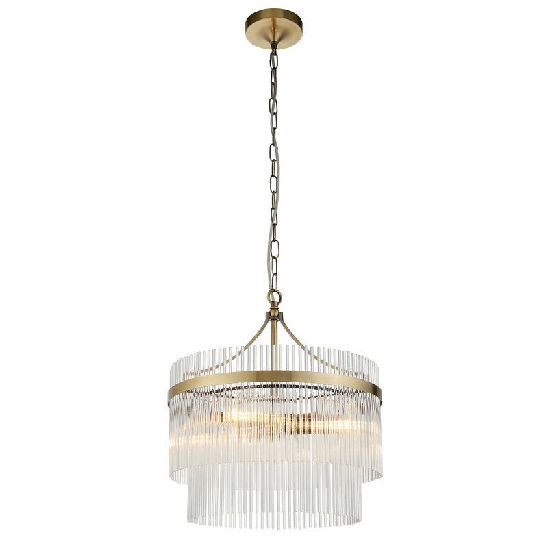 Marietta 3 Pendant Light - Antique Brass from SSS Home Needs - Pendant lighting Ireland