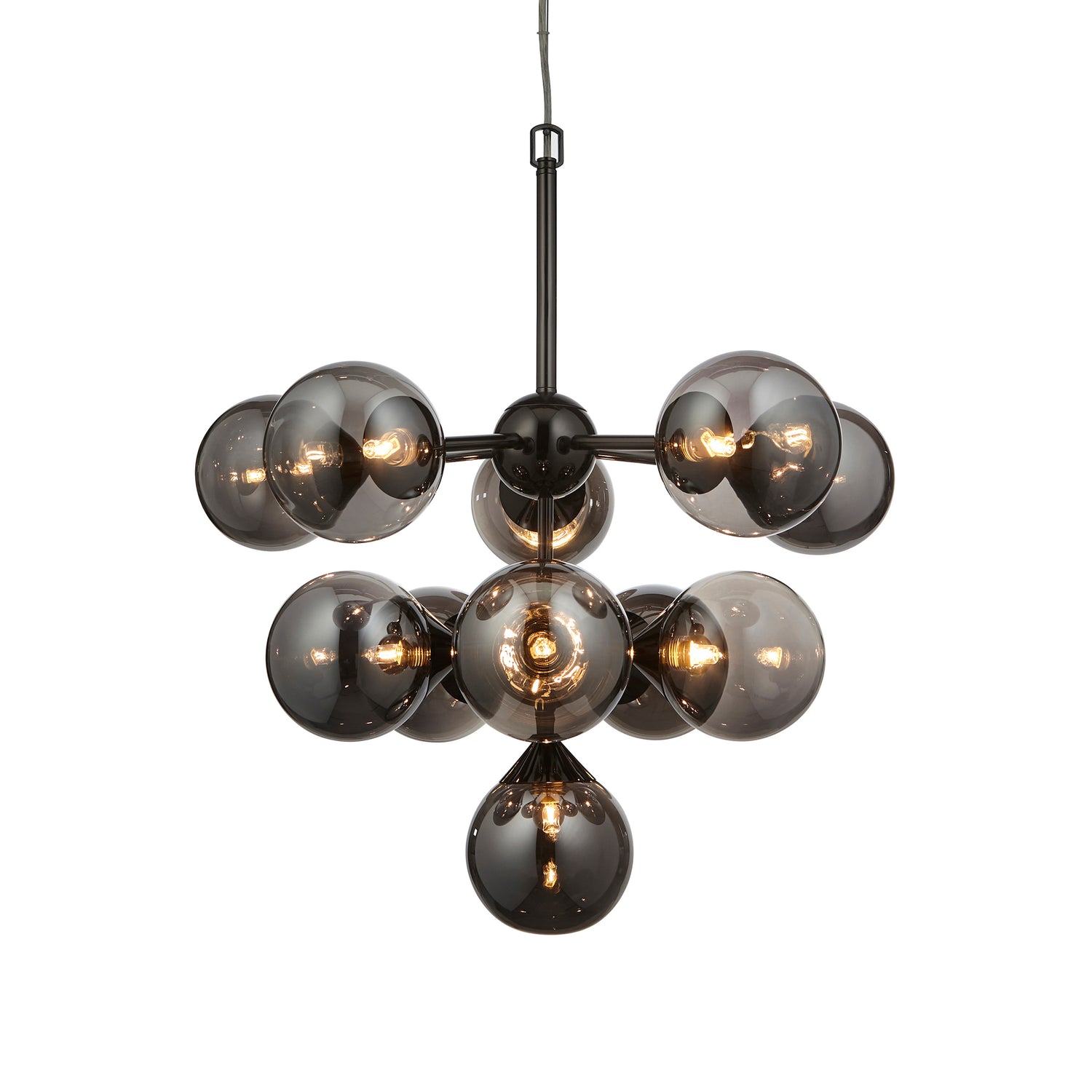 Oscar 11 Pendant Light - Black Chrome from SSS Home Needs - Pendant lighting Ireland