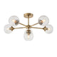 Allegra 6 Ceiling Light - Antique Brass from SSS Home Needs - Ceiling lighting Ireland