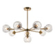 Allegra 8 Pendant Light - Antique Brass from SSS Home Needs - Pendant lighting Ireland
