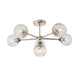 Allegra 6 Ceiling Light - Bright Nickel from SSS Home Needs - Ceiling lighting Ireland
