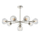 Allegra 8 Pendant Light - Bright Nickel from SSS Home Needs - Pendant lighting Ireland