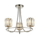 Berenice 3 Ceiling Light - Bright Nickel from SSS Home Needs - Ceiling lighting Ireland