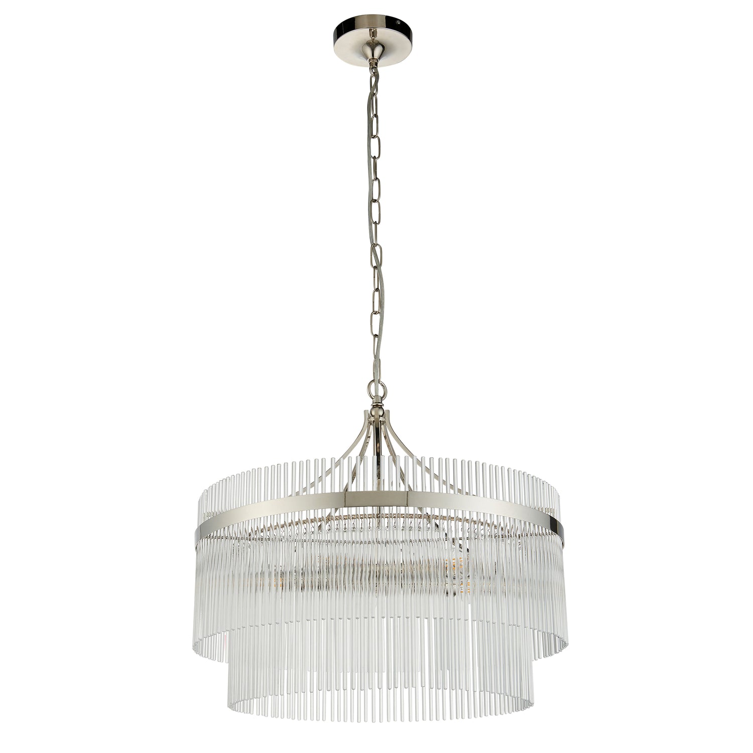 Marietta 5 Pendant Light - Bright Nickel from SSS Home Needs - Pendant lighting Ireland