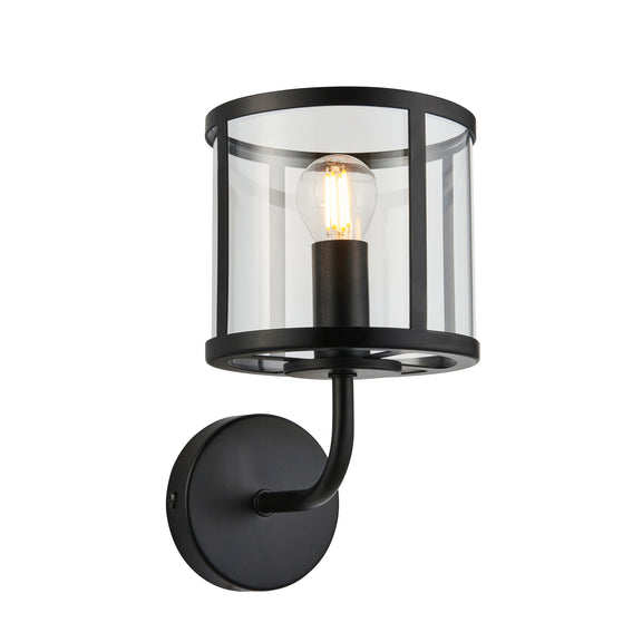Hopton 1 Wall Light Black from SSS Home Needs - Wall lighting Ireland