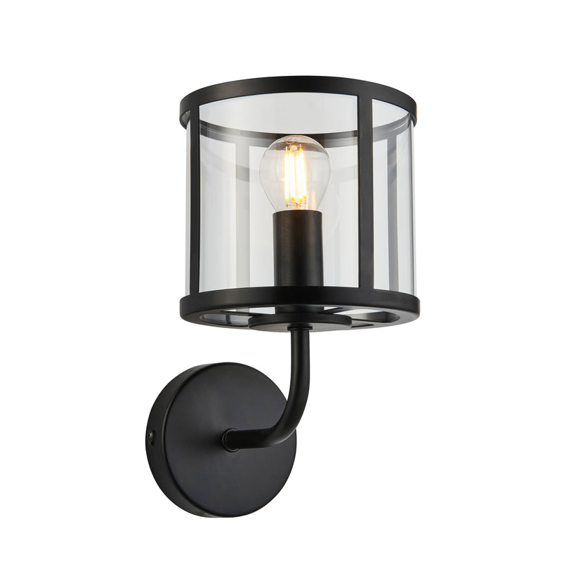 Hopton 1 Wall Light Black from SSS Home Needs - Wall lighting Ireland