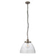 Hansen Grand 1 Pendant Light - Brushed Silver from SSS Home Needs - Pendant lighting Ireland