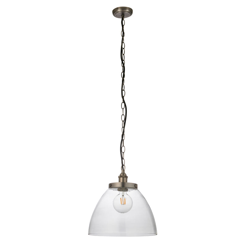 Hansen Grand 1 Pendant Light - Brushed Silver from SSS Home Needs - Pendant lighting Ireland