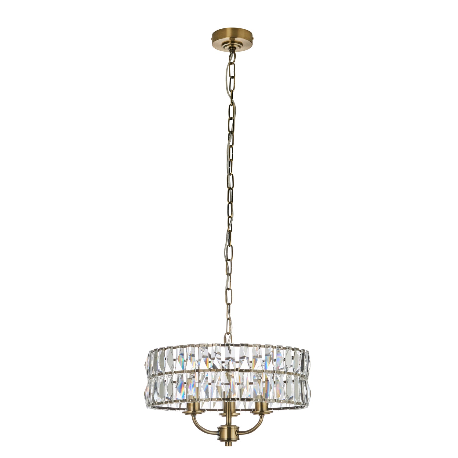 Clifton 3 Pendant Light - Antique Brass from SSS Home Needs - Pendant lighting Ireland