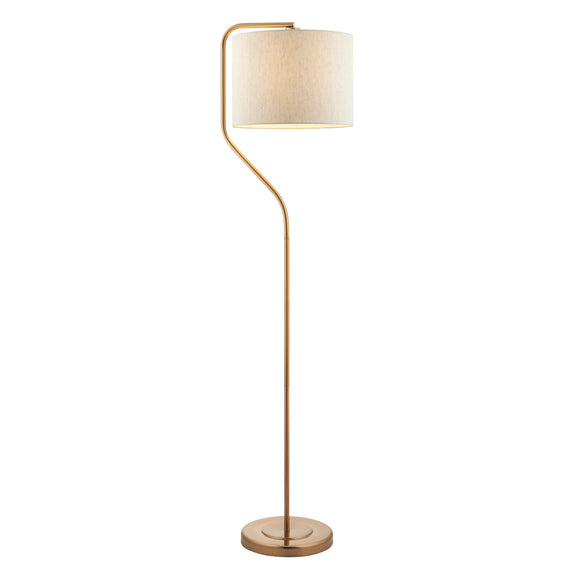 Clement Floor Lamp - Brushed Aged Brass from SSS Home Needs - Floor lighting Ireland