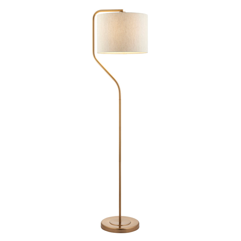 Clement Floor Lamp - Brushed Aged Brass from SSS Home Needs - Floor lighting Ireland