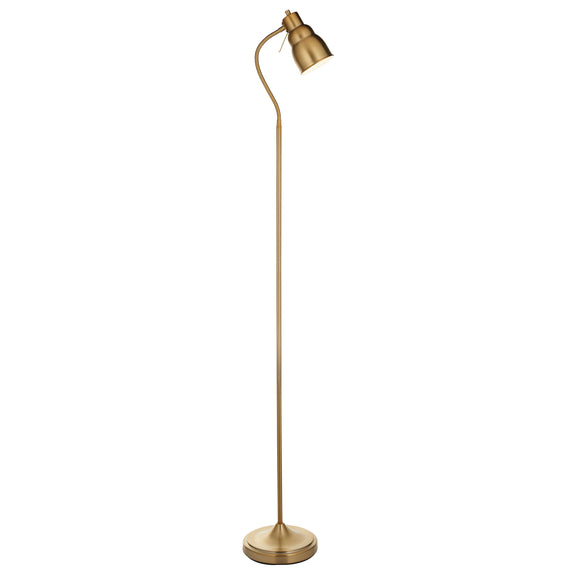 Classic Flexi Floor Lamp - Brushed Aged Brass from SSS Home Needs - Floor lighting Ireland