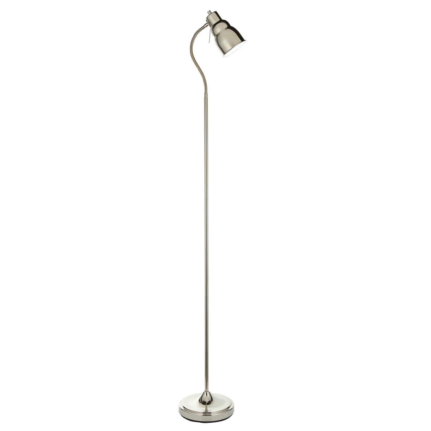 Classic Flexi Floor Lamp - Bright Nickel from SSS Home Needs - Floor lighting Ireland