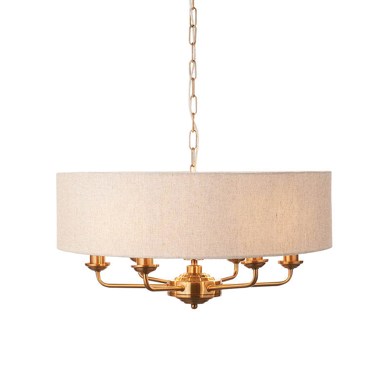 Highclere 6 Pendant Vintage Brass from SSS Home Needs - Pendant lighting Ireland