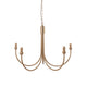 Santiago 5 Pendant Light - Fitting Curved Brass from SSS Home Needs - Pendant lighting Ireland