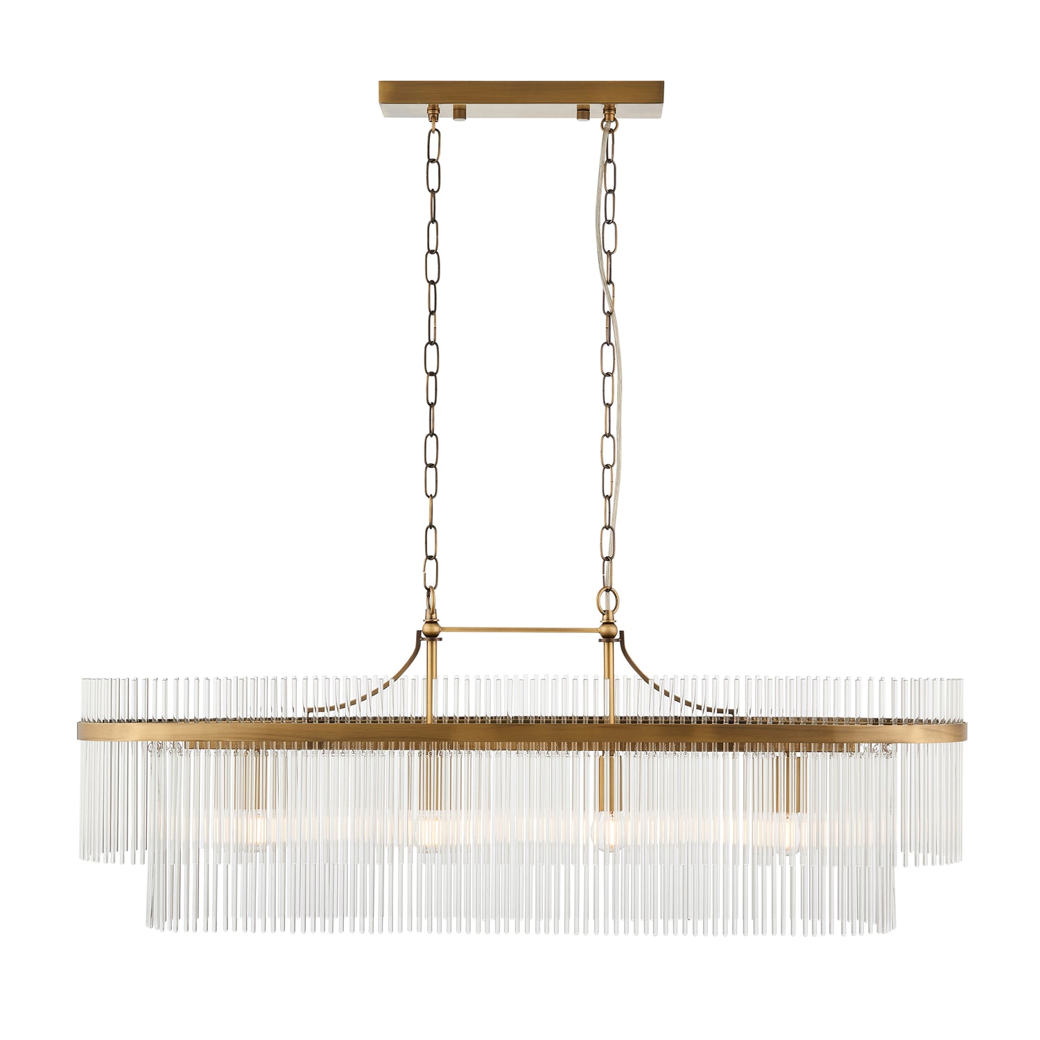 Marietta 4 Pendant Light - Antique Brass from SSS Home Needs - Pendant lighting Ireland