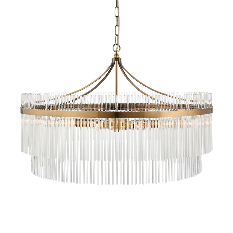 Marietta Grand 7 Pendant Light - Antique Brass from SSS Home Needs - Pendant lighting Ireland