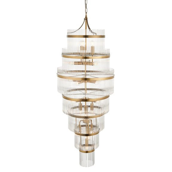 Marietta Grand 21 Pendant Light - Antique Brass from SSS Home Needs - Pendant lighting Ireland